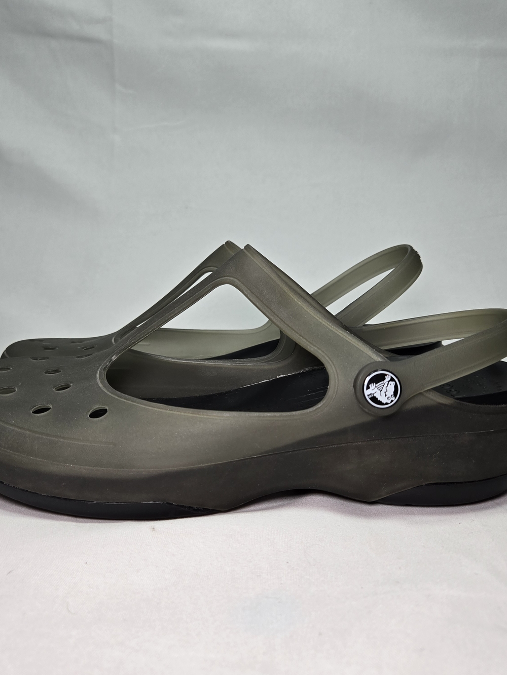 CROCS Carlie T Strap Mary Jane Womens 10 Clogs Mule Wedge Jelly Shoes Y2K 90s